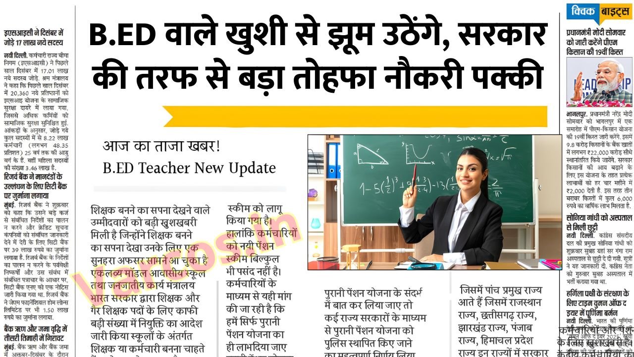 B.ED Teacher News