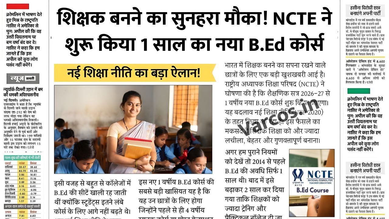 NCTE B.Ed Course